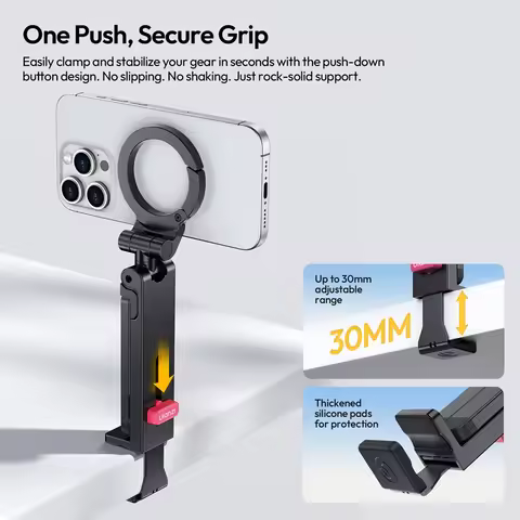 Ulanzi MA88 MagLock Phone Holder Mount 3-in-1 Desktop Tripod Handheld Selfie Stick for Travel Cookin