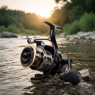 MESIN Sea Fishing Reel HE1000-7000 Spinning Reel Strong Fishing Machine Power CNC Metal Reel Metal D