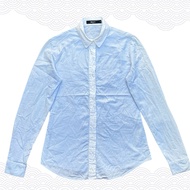KEMEJA G2000 women's white & blue s shirt