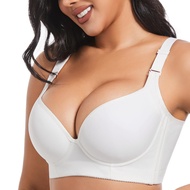 Plus Size Push Up Bras for Women Hide Back Fat Smoothing Bra Underwire Support Bras 34B to 46DD