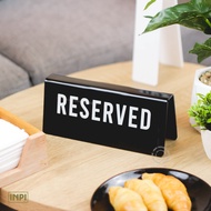 Reserved Sign Reserved Sign Restaurant Table - INPI