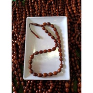 Tasbih33 KAUKAH KOKAH JUMBO OVAL MOTIF. ORIGINAL NATURAL PHOTO. Tasbih 33 biji Tasbih kayu Tasbih 33