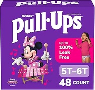 Pull-Ups Girls' Potty Training Pants, 5T-6T (46+ lbs), 48 Count