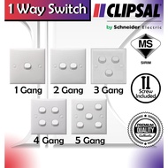 Clipsal Schneider 1 Gang / 2 Gang / 3 Gang / 4 Gang / 5 Gang 1 Way Switch Sirim