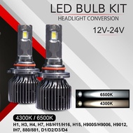 LUMENS Car LED Lighting by AUDIOBANK 6500K 12V/24V 80W 7200LM With CANBUS H1 H3 H4 H7 H8/H11/H16 H15