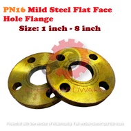 1'' to 8'' BS EN 1092 PN16 Mild Steel Flat Face Plate Flange