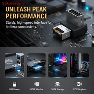 {Sakurasayin} 90 Degree USB3.1 Type-E Connector Facilitating Type-C Header Support on PCs new