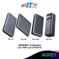 Aukey Sprint X PB-Y41 | PB-Y44 | PB-Y43P | PB-Y45 up to 140W and 27600mAh Powerbank