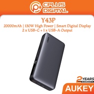 Aukey PB-Y43P Sprint X 130W PD 20K mAh Fast Charging USB C PD 3.0 Power Bank