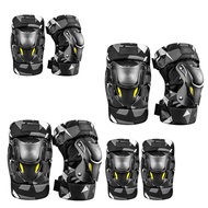 YM Motorcycle Elbow Knee Pads For Men Women, Knee Elbow Guard Protector, Ventilation Protective Gear For Cycling Bike Skateboarding Inline Roller Skating Bicycle Scooter