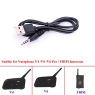 EJEAS Vnetphone V6 V6 Pro Accessories 3.5MM USB Charing Cable Suitable for Motorcycle V4 V6 Pro FBIM