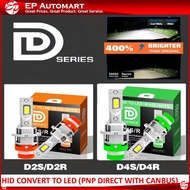 (EP LIGHTNING) 2PCS SUPER BRIGHT HID XENON 1:1 LED Convert LED  D2S D2R D4R D4S  Headlight 70W/12000