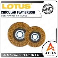 Lotus Metal Circular Flat Brush 4" (LTXT100CBX) & 6" (LTXT150CBX) for Power Tools
