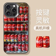 Summer Coke Soda Matte Phone Case, Vitality Full Wrap Shockproof Cover For iPhone 16 Pro Max 15 Pro 