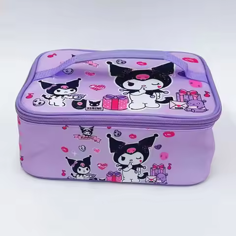 Sanrio Kuromi lunch box bag Outdoor tote bag