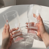 Snow Mountain Cup Pink Fuji Mountain View Transparent Water Cup Instagram Style High Feeling Suitabl