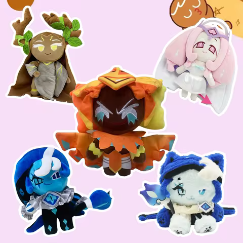 TreasuringU Shadow Milk Cookie Plush Toys Cookie Run Kingdom Plushie Anime Silent Salt Eternal Sugar