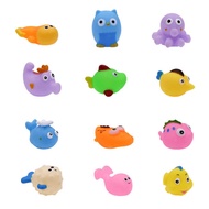 Baby Toys Ocean Fish Animals Owl Bath Toys Mesh Bags Toys Children Playing Water Toys