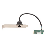 Single Port 2.5G M.2 B M Server NIC, Plug and Play RJ45 Network Card for Windows 10, I225 V Ethernet