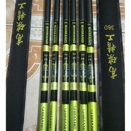 [Clearance Sales] shimano 6h / Light Green Banana Rod. shimano Single Fishing Rod 6h