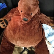 DJUNGELSKOG doll, super large giant brown bear 100 cm