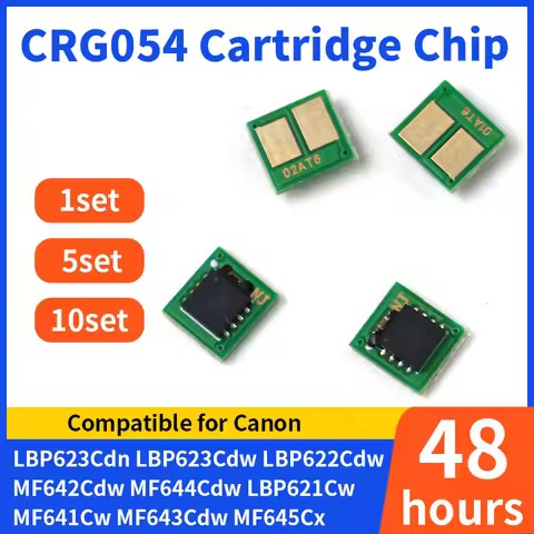 1~10set CRG054 Toner cartridge Chip Compatible For Canon LBP621Cw LBP623Cw MF641Cw MF643Cdw MF645Cx 