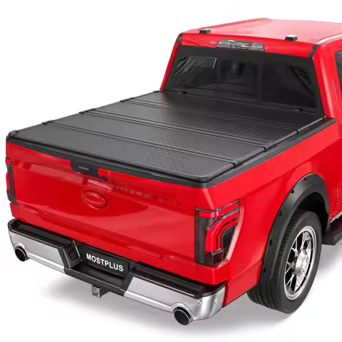 5.5FT Quad Fold Hard Truck Bed Tonneau Cover Compatible with Ford F150 20152025 2026 Ford F150 Bed O