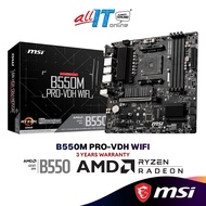 MSI B550M PRO-VDH WIFI Micro ATX (mATX) AMD Motherboard | AMD AM4 Socket