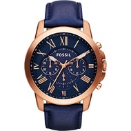 Fossil Roman Elegant Wind Chronograph Belt Watch Blue Strap Rose Gold Fs4835 Nap Tainan