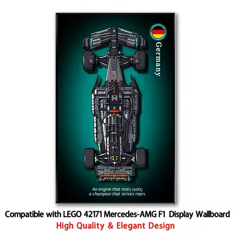 NEW Display Wallboard Compatible with LEGO 42171 Mercedes-AMG F1 building block car model Wall Mount