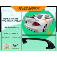 ✨ Honda Civic FD Type R Rear Spoiler Material Fiber (FRP)