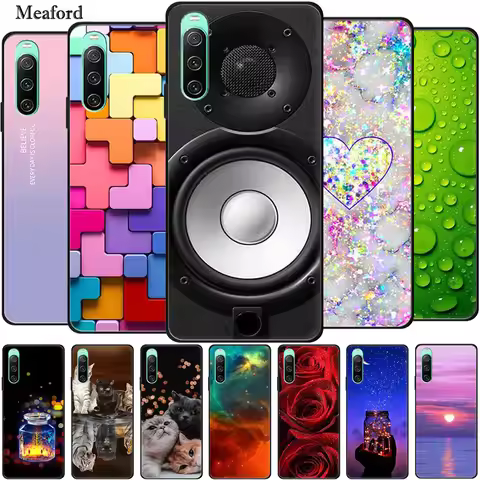 For Sony Xperia 10 IV III II I Case Luxury Soft Silicone Back Cover Phone Case for Sony Xperia10 IV 
