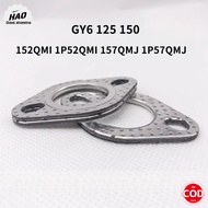 FOR GY6-125 150 152QMI 1P52QMI 157QMJ 1P57QMJ Motorcycle High-Quality Exhaust Pipe Interface Gasket 
