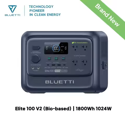 BLUETTI Elite 100 V2 Bio-based Portable Power Station 1800W 1024Wh LFP Battery Backup High Capacity 