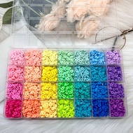 1 กล่อง ของ 28 เรียบง่าย PMMA 6mm หลากสี กลม DIY ลูกปัด สำหรับ สร้อยข้อมือ การทำสร้อยคอ