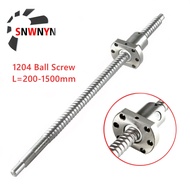 {UU61} จัดส่งฟรี Machined 1204สกรูบอล SFU1204 250 300 500 600 800 1000มม.C7ลูกกลิ้ง Ballscrew พร้อม 