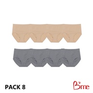 Bme กางเกงใน รุ่น ME7A97 (แพ็ก8ตัว) (คละสี สีนู้ด 4ตัว สีเทา 4ตัว)
