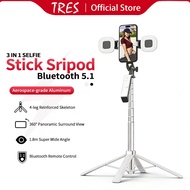 P19 Selfie Stick Tripod 3 in 1 Quadrapod Wireless Selfie Stick Bluetooth Remote 360° Phone Tripod St
