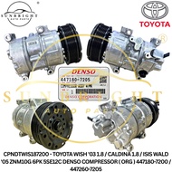 TOYOTA WISH '03 1.8 / CALDINA 1.8 / ISIS WALD '05 ZNM10G 6PK 5SE12C DENSO COMPRESSOR ( ORG )