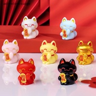 AD1MY 1pc Cute Cartoon Lucky Cat Exquisite Resin Ornament Small Gift Crafts Miniatures Figurines For Home Desktop Ornament Martijn