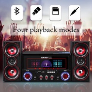 [shizu] 4 Inch Bluetooth Sound Box Active Subwoofer 2.1 Karaoke Home Computer Speaker Remote Control