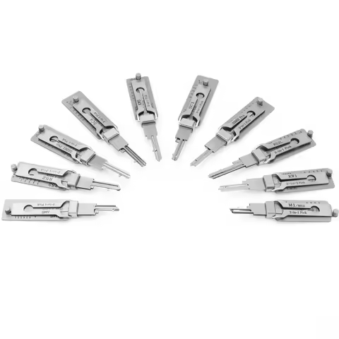 Locksmith Tools Lishi 2 in 1 Key Car Decoder Home Door Civil Locks Lockpick Kit SS001Pro SS002Pro SC