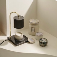 HOOOME 香氛蠟燭暖燈 - 時尚大理石款 (黑色) 融蠟燈 可調光