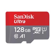 128 GB MICRO SD CARD (ไมโครเอสดีการ์ด) SANDISK ULTRA MICROSDXC UHS-I CARD (SDSQUAB-128G-GN6MN) )