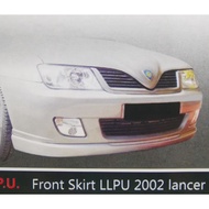 Waja Lancer PU Front Skirt (PU2002 PU6117 No Cover, PWJ-E-FS With Cover) PU Without Paint