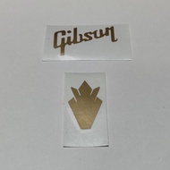 Gibson SG / Les Paul headstock logo (crown) decal/sticker gold