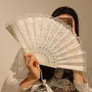 Vintage Lace Chinese Fan Dance Folding Fan