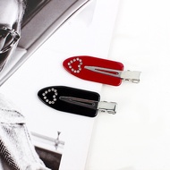 Emijay Love Rhinestone Seamless Clip 3mm Thick Acetate Seamless Hair Clip Makeup Face Wash Side Bang