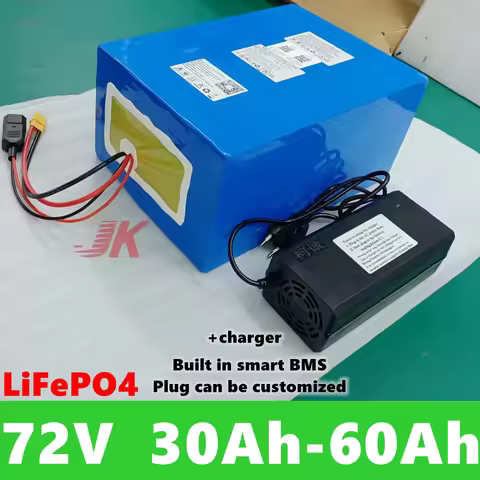 Lifepo4 72V 50Ah 40Ah 80Ah 60Ah Lithium Battery for 1000W 2000W 3KW Tractor Golf Cart Two Wheeler Ve