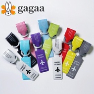 GAGAA PVC Luggage Tag, Boarding Pass Address Label Airplane Suitcase Tag, Soft Aircraft Luggage Boar